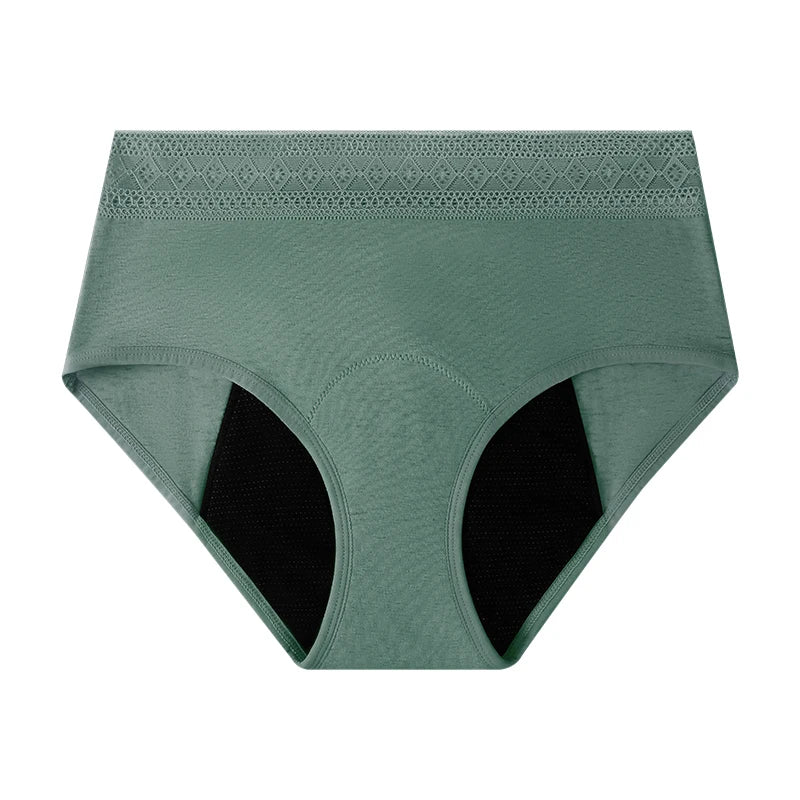 Women Underwear Period Panties Wholesale Organic Cotton Lace Calzon Menstrual Culotte Menstruelle Lavable Menstruation