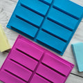 8 Cavity Rectangle Bar Silicone Mold  Cereal Bar Molds for Chocolate  Bread Brownie Cornbread Cheesecake Pudding Butter Mould
