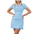 A9644 Fast Shipping 2025 Latest Summer Casual Dress Knit Cotton Solid Color Dresses Short Sleeve Elegant Women Mini Dresses