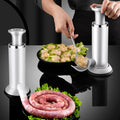 Manual 2-in-1 Sausage Stuffer & Meatball Maker Eco-Friendly PP & Stainless Steel Sausage Filling Tool for Home Kitchen