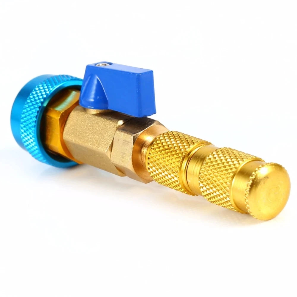 Industrial Car Air Conditioning Valve for R134a Quick Remover Installer Low Pressure Refrigerant Adapter Kit Tool