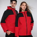 Custom Lightweight Men's Soft Shell Quilted Hooded Jacket Waterproof Breathable Outdoor Interchangeable Stand Collar for Spring