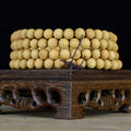 108 Mala Beads Long Necklace Meditation Yoga Mala Beads Necklace with Tassel Wooden Sandalwood Loose Beads Necklace