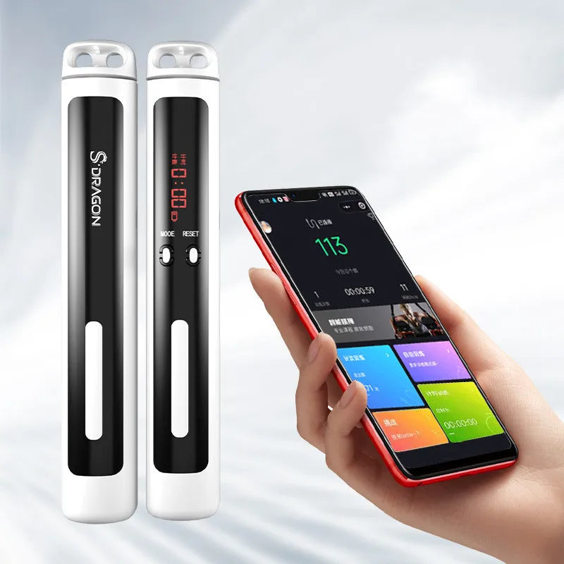 CW JPR007 Smart Jump Rope with APP Data Analysis USB Rechargeable Skipping Rope with HD LED Display for Fitness