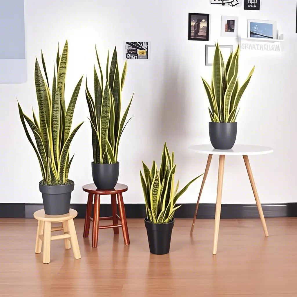 Indoor and Outdoor Decorative Tiger Orchid Bonsai Trees Artificial Agave Plants Features Fake Leaves for Garden Ornaments