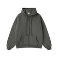 Custom Vintage Men's Hoodie Set Oem Zip-up Regular Washed Heavy Tracksuit with Hood Solid Pattern for Autumn Season
