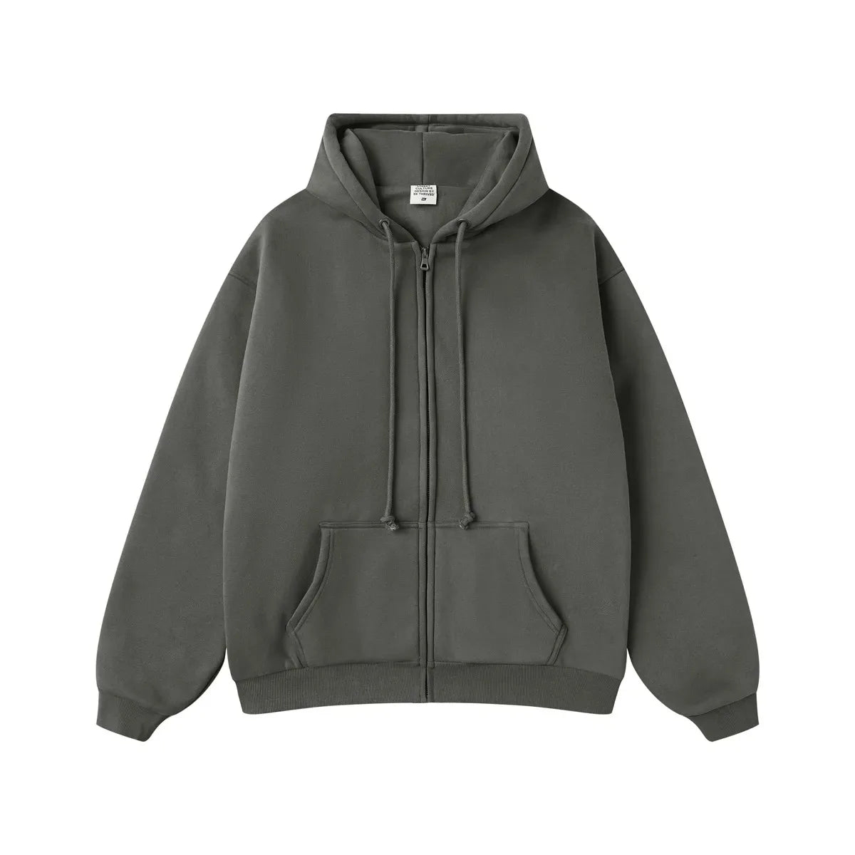 Custom Vintage Men's Hoodie Set Oem Zip-up Regular Washed Heavy Tracksuit with Hood Solid Pattern for Autumn Season