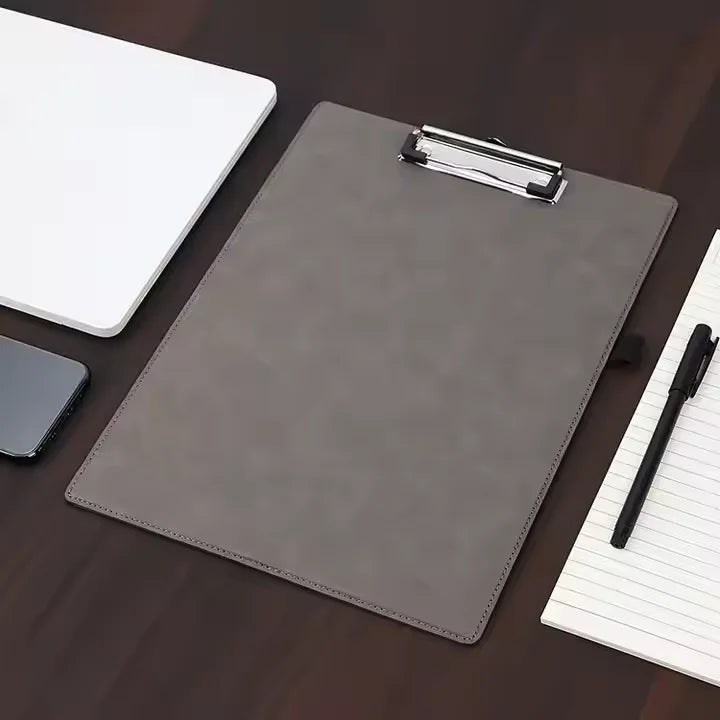 Personalized Custom Clipboard A4 Multiple Colors Blank Office PU Leather Clipboard