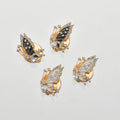 JFRB141 Luxury Butterfly Button Cover Elegant  Cufflinks Fashion Jewelry Button Covers For Women Shirts