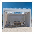 Outdoor Motorized Design Bioclimatic Modern Aluminum Pergola Kits With Adjustable Louver Bioclimatic Pergola