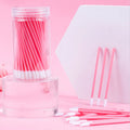 Wholesale Disposable Lip Brush Pink Blue Black Lip Gloss Applicator Wand Makeup Brush
