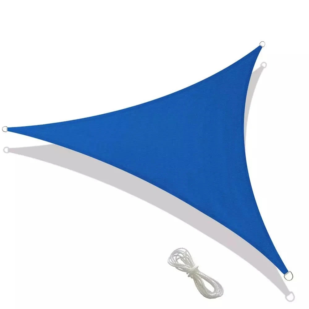 Factory Price 4.5x4.5x4.5M Waterproof Sun Shelter Triangle Shade Sail All Season Outdoor Patio Beach Camping Awning