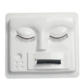 Wholesale Portable  Eyelash Extensions Mannequin Plastic 3 in 1 Training Practice Tray