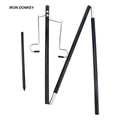 IRONDONKEY Three Fold Portable Picnic Table Fixed Small Lamp Pole Hook Outdoor Ultra Light Desktop Lamp Holder