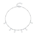 SL1677 925 Sterling Silver Fashion Geometric Design Adjustable Link Chain Bracelet for Women Girls Party Accessories Jewelry