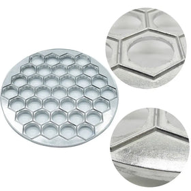 Kitchen Accessory 37 Holes Ravioli Aluminum Metal Mold Eco-Friendly Dumpling Quick Maker 235g