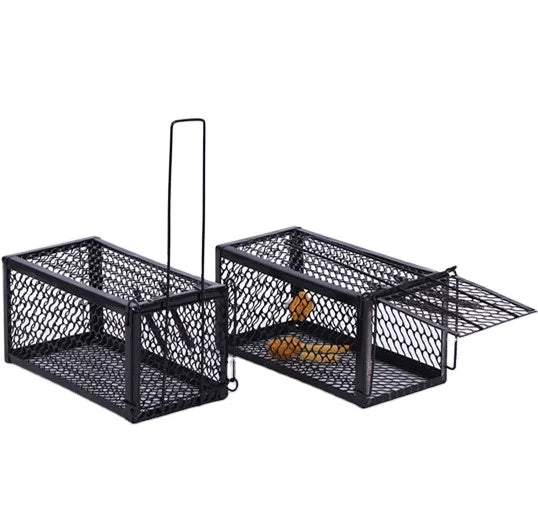 Traditional Metal Mouse Trap Cage Reusable Rat Trap Cage Live Mice Trap for Garden Rodent Control