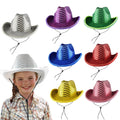 High Quality LED Light Sequin Cowboy Hat Flashing Glow for Valentine's Day Thanksgiving Parties Waterproof Sparkly Glitter Decor
