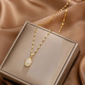 Minimalist Rhinestone Lip Chain Choker Necklace Stainless Steel Tulip Necklace for Women
