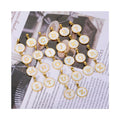 Wholesale Gold Plated Stainless Steel Shell Letter Alphabet Charm A-Z 26 Initials Alphabet Letters Charms for DIY Jewelry Making