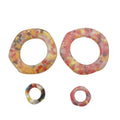 Custom Resin Amber Ring Swimwear Accessories Adjustable Ring for Garment or Bikini
