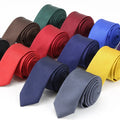 Wholesale Best Selling Neck Tie for Men Plain Solid Color Microfiber Plain Tie Hand Made Polyester Necktie