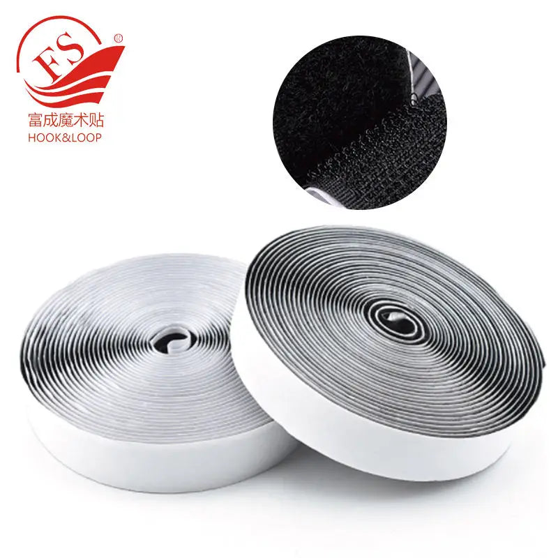 Factory Price Self Back Sticky Strips Fabric 20 mm 25 m Self Adhesive Hook and Loop Fasteners