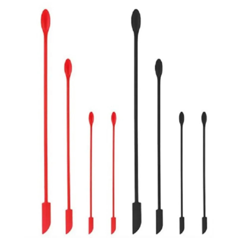 Mini Makeup Cosmetic Silicone Spatula  Mixing Sampling DIY Sculpture Thin Jar Scraper Multifunctional Face Cream Spatula