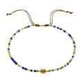 Boho Beach Jewelry Colorful Miyuki Beads and Natural Lucky Stone Bracelet for Anniversaries and Celebrations