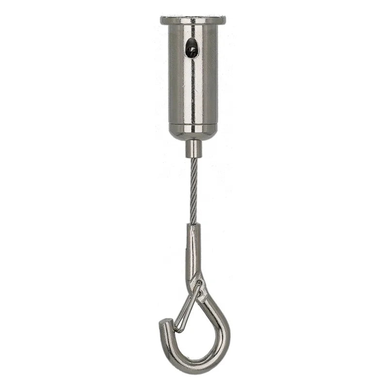 Stainless Steel Wire Suspension Set with Ceiling Parts for Aluminum Profile Suspension Kit Steel Wire Cable Gripper