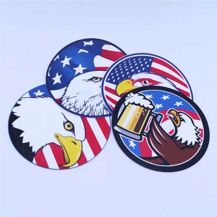 Random Design Tailored 15.5cm Round Silicone Mat Heat Resistant Table Pad Non Stick Desk Pads Premium Non-Slip Rubber Mouse Mat