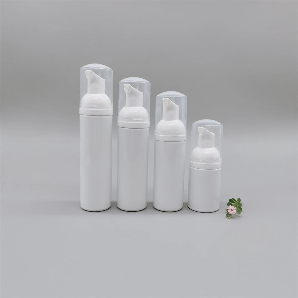 30ml 50ml 60ml 70ml Round Plastic Soap Dispenser Foam Pump Bottle Cleanser Foaming Face Wash Empty Bottle