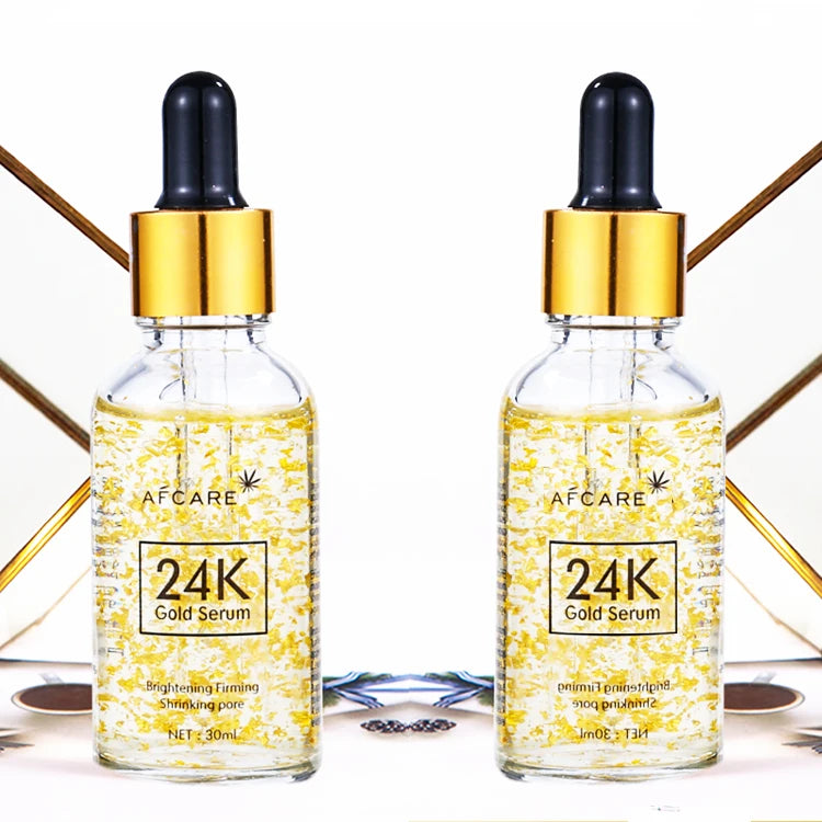 30ml 24k Gold Hyaluronic Acid Face Serum Anti Age Sulfate-free Anti-wrinkle Moisturizer and Collagen Facial Serum Organic