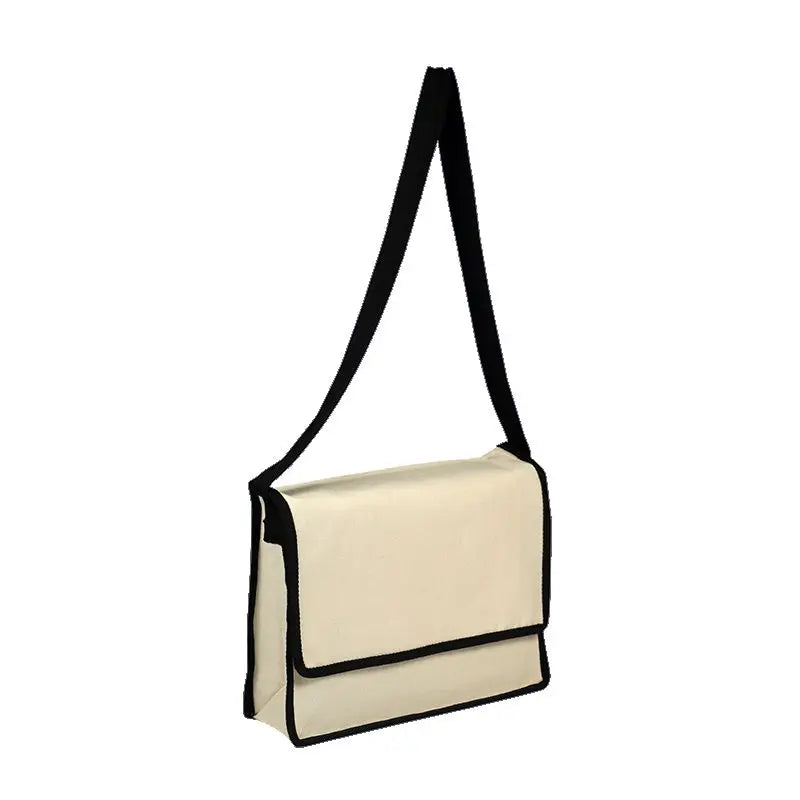 Ruthbag Custom Printed Logo Canvas Tote Bags with Zipper Closure and Long Handle Letter Pattern Advertising & Daily Use