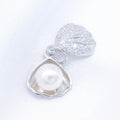P304 7-8mm DIY Natural Freshwater Pearl Charm Pendant Necklace Chain Accessory 925 Sterling Silver Jewelry for Women
