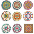 Ceramic Coasters for Drink Sublimation Coasters Ceramic Absorbent Ceramic Stone Coaster Set With Cork Backing Pads