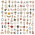 110pcs Mixed Designs Alloy Charms for Jewelry Making Alloy Designer Charms KC Gold Plating