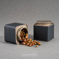Tianhui Premium Food Storage Canister Square Airtight Food Container for Tea Coffee and Spices
