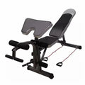 Adjustable Weight Lift Bench Set Fitness Barbell Dumbbell Workout Adjusting Height Home Gyms Pull-Up Dip Station