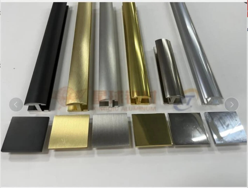 Aluminum U-shaped Glass Profiles Custom-coated Aluminum Shower Door Fixing Track Suitable for Bathroom Wholesalers