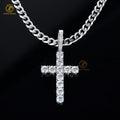 Reasonable Price Luxury 925 Sterling Silver Gold Plated VVS Moissanite Cross Pendant for Men and Women Hip Hop Style Jewelry