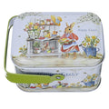 Hot Sale Easter Tinplate Box With Handle Empty Tinplate Container Easter Gift Box Easter Favor Box for Candy Cookie