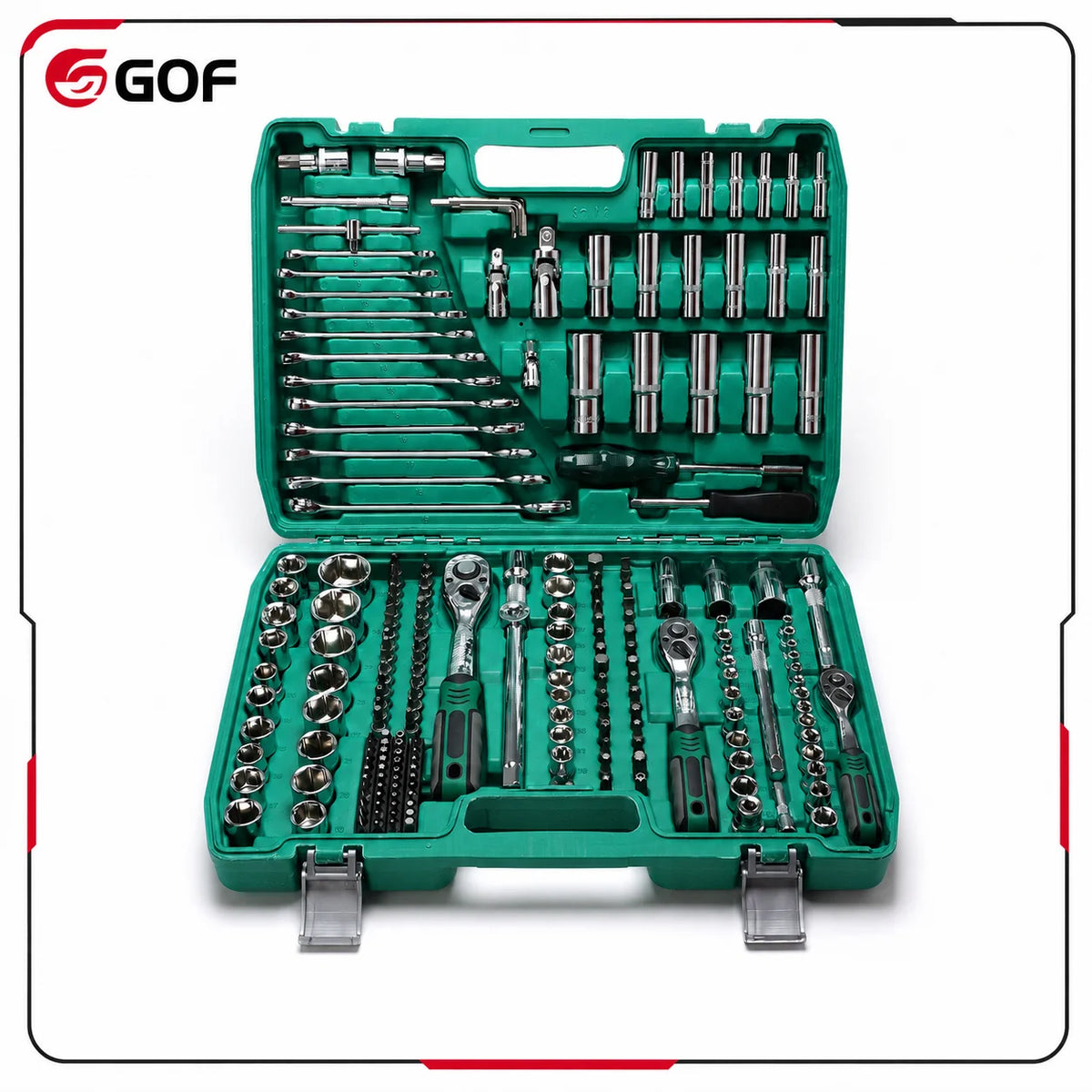 216pcs CR-V Mechanic Tool Set Multifunctional Hand 72 Teeth Wrench Kit High Torque Portable Car Motorcycle Maintenance Hard Case MegaBDM