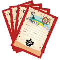 Huancai Pirate Birthday Party Invitation Cards 5*7 Inch Double Side Printing Custom