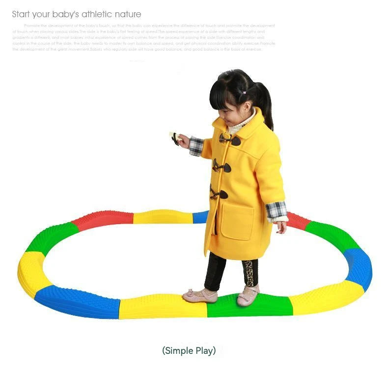 Children's Toy Single-plank Bridge Balance Beam Indoor Home Sense Training Equipment Kindergarten Foot Tactile Balance Board