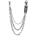 New Design Men's Metal Star Punk Rock Personality Trouser Chain Wallet Dress Decoration Chain for Party Gift Body Accessory
