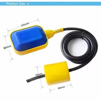 High Quality 3 Meters Water Cable Liquid Control Float Level Switch &Water Level Sensor