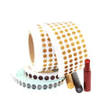 Custom Printing Lipstick Lip Gloss Labels Round Adhesive Stickers for Bottle Top and Bottom Packing Label