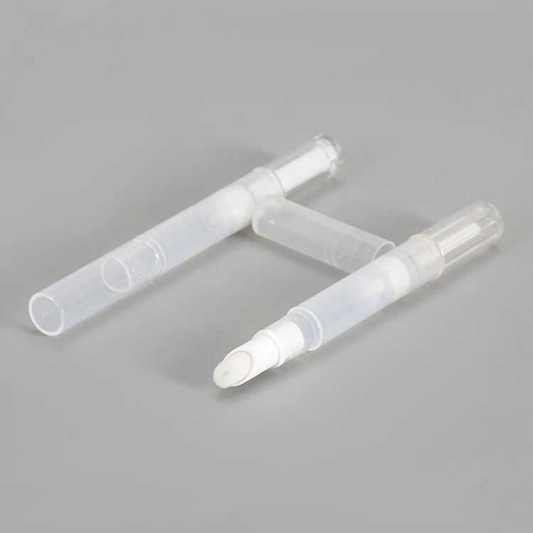 Wholesale 2ml Empty Twist Cosmetic Cuticle Oil Pen Clear Teeth Whitening Pen with Brush