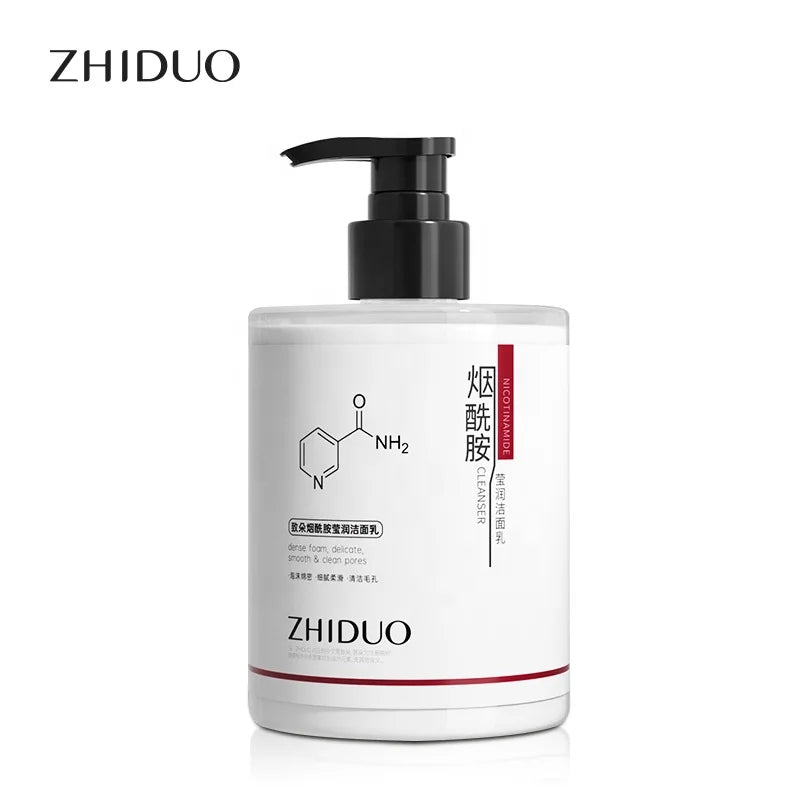 ZHIDUO OEM Private Label Skin Care Face Wash Deep Cleaning Face Care Whitening Facial Cleanser for Acne Wash